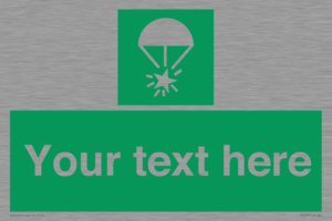 Custom sign safe condition Rocket parachute flare